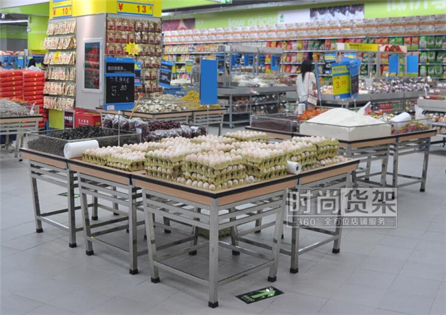 超市貨架_生鮮堆頭架