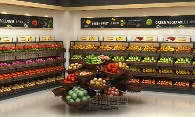 超市陳列設計效果圖